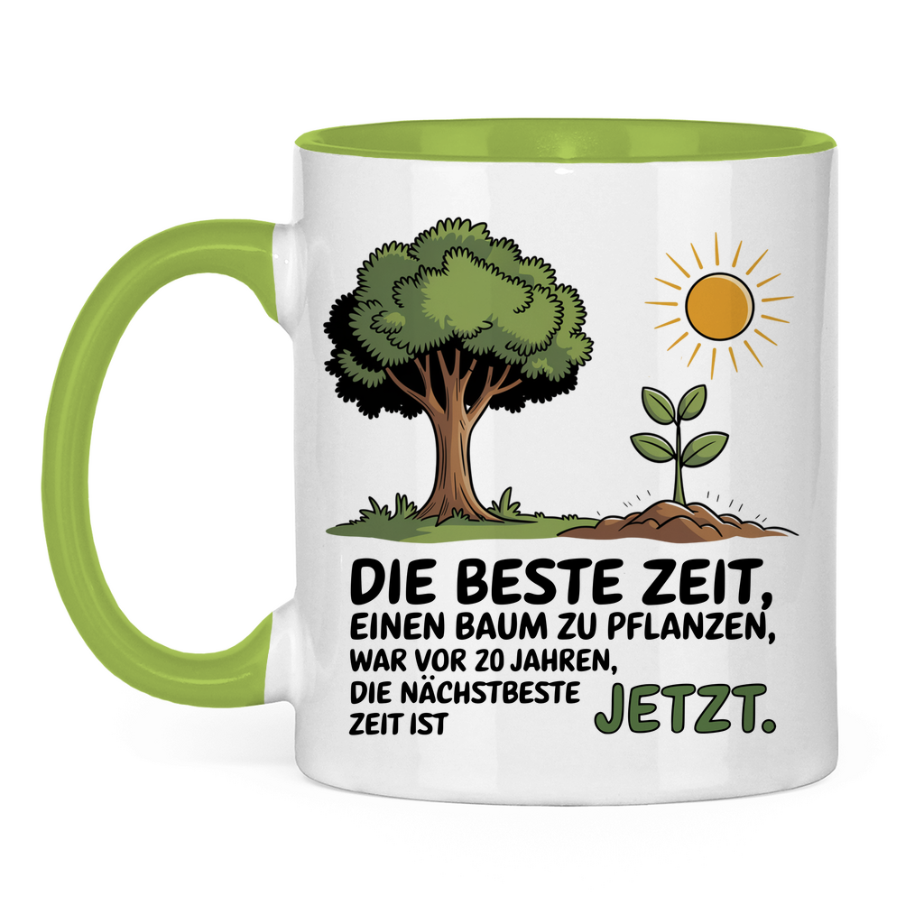 Sprüche Tasse "Die beste Zeit einen Baum zu pflanzen, war vor 20 Jahren" 2