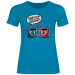 Kaffee T-Shirt "Glaubst du an Liebe auf den ersten Kaffee?" Damen