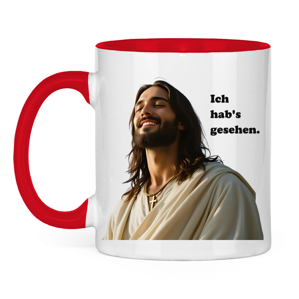 Jesus Tasse "Ich hab's gesehen" 2