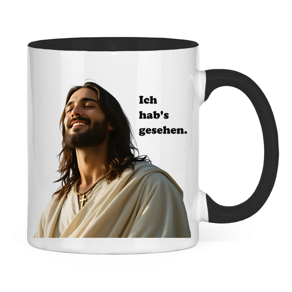 Jesus Tasse "Ich hab's gesehen" 2