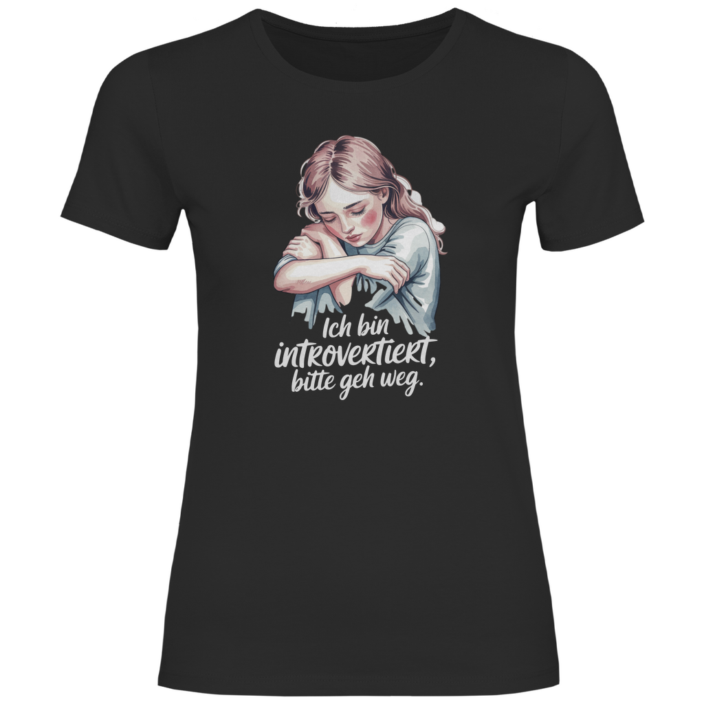 Lustiges T-Shirt "Ich bin introvertiert, bitte geh weg" Damen