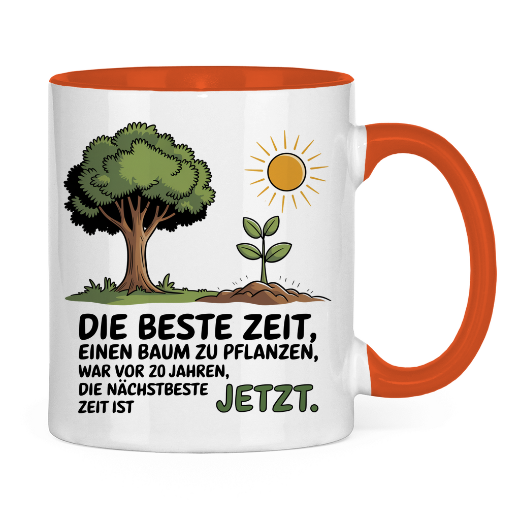 Sprüche Tasse "Die beste Zeit einen Baum zu pflanzen, war vor 20 Jahren" 2