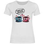 Kaffee T-Shirt "Glaubst du an Liebe auf den ersten Kaffee?" Damen