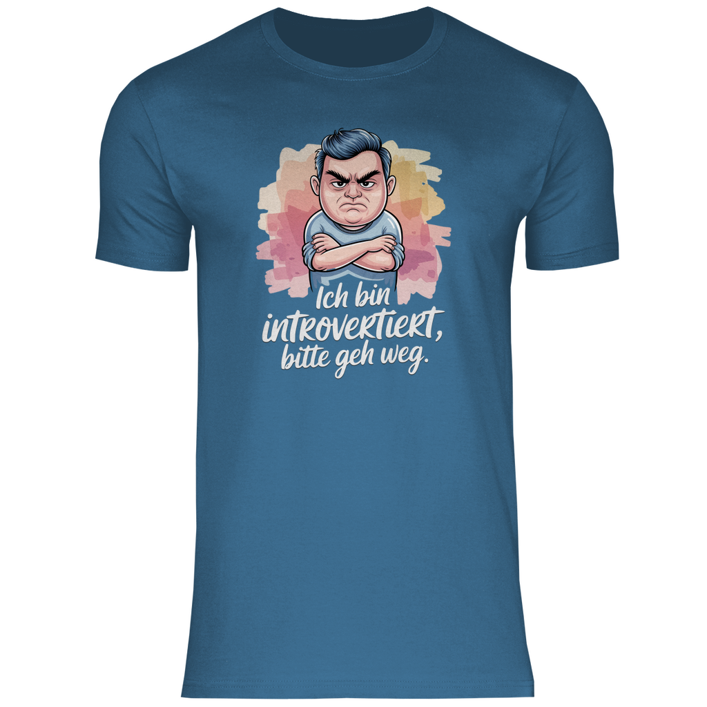 Lustiges T-Shirt "Ich bin introvertiert, bitte geh weg" Herren 2