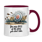 Sprüche Tasse "You miss 100% of the shots you don't take"