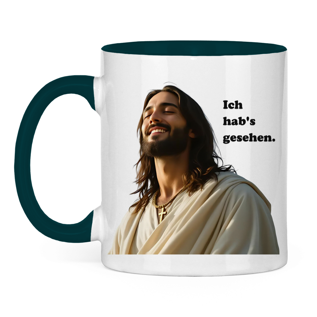 Jesus Tasse "Ich hab's gesehen" 2