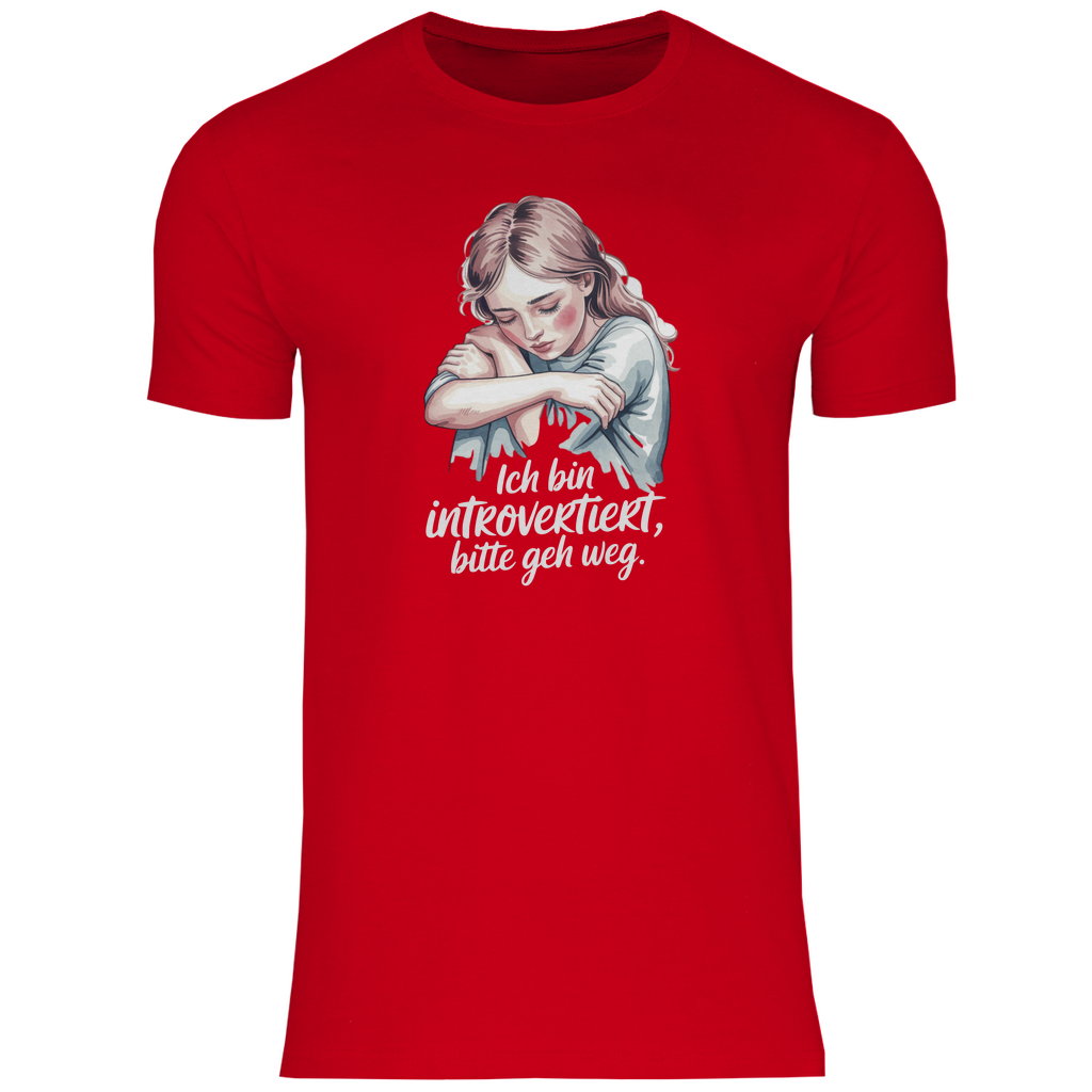 Lustiges T-Shirt "Ich bin introvertiert, bitte geh weg" Herren