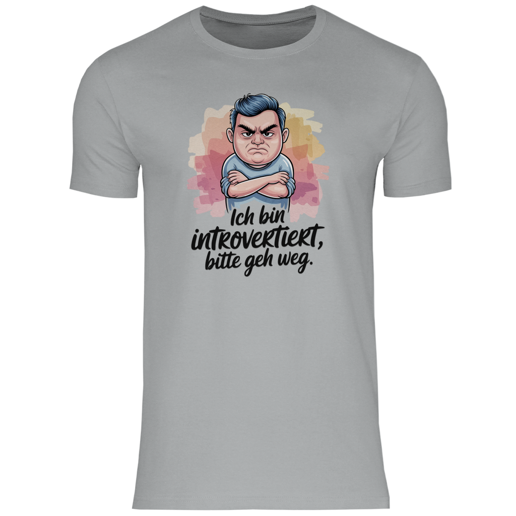 Lustiges T-Shirt "Ich bin introvertiert, bitte geh weg" Herren 2