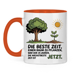 Sprüche Tasse "Die beste Zeit einen Baum zu pflanzen, war vor 20 Jahren" 2