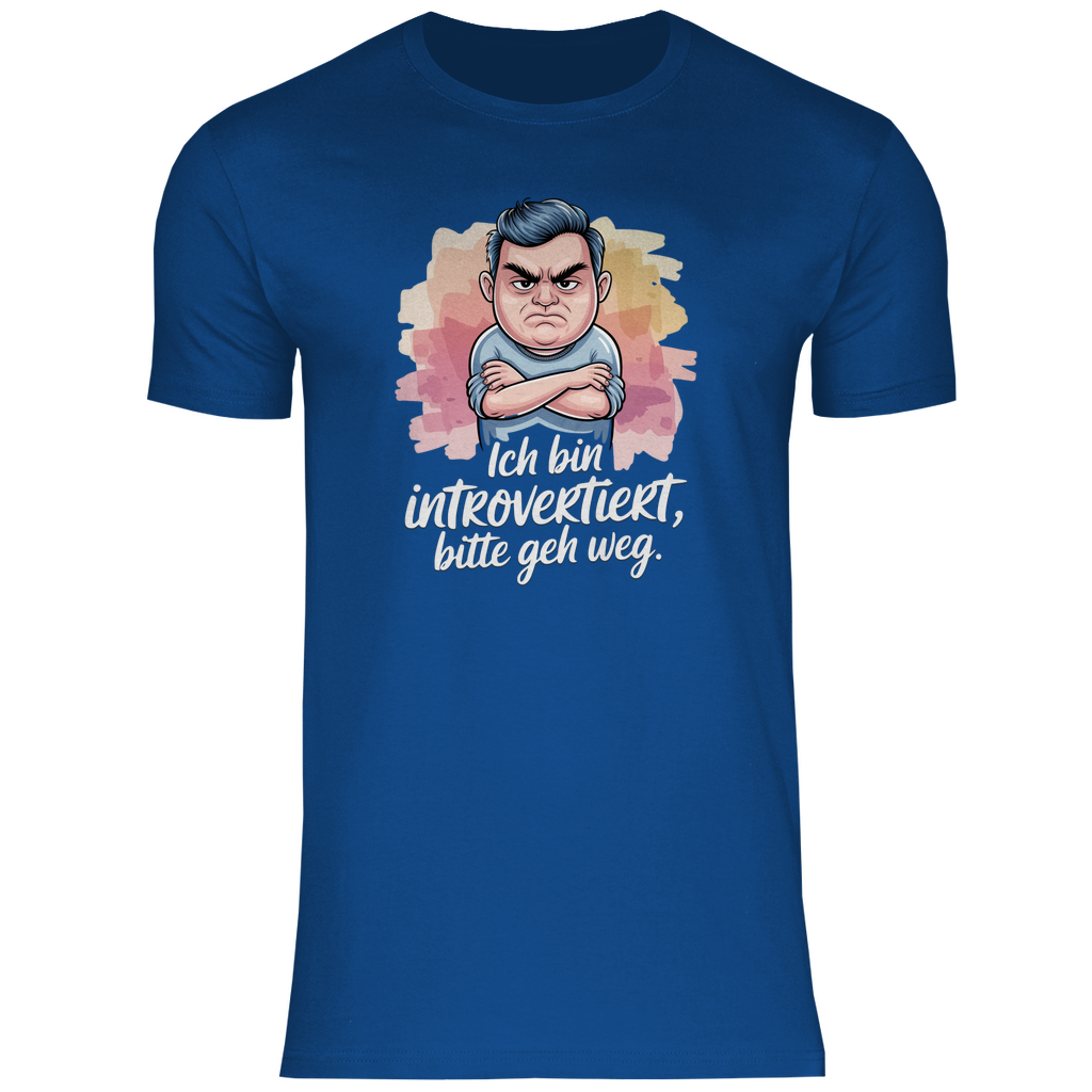 Lustiges T-Shirt "Ich bin introvertiert, bitte geh weg" Herren 2